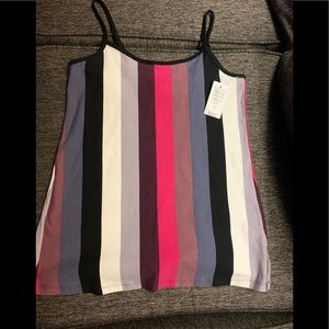 Torrid multicolored stripe tank top